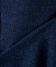 K2KBD50049 a.v.v(アー・ヴェ・ヴェ) ツイードペプラムトップス ネイビー