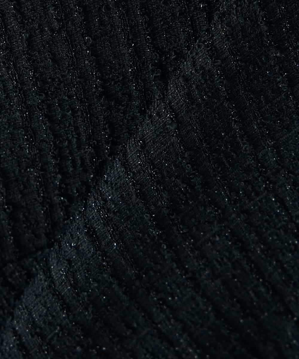 K2KBD50049 a.v.v(アー・ヴェ・ヴェ) ツイードペプラムトップス ネイビー