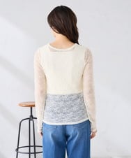 K2KED04029 a.v.v(アー・ヴェ・ヴェ) ストレッチレーストップス アイボリー