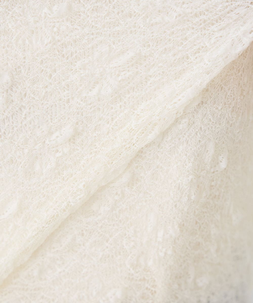 K2KED04029 a.v.v(アー・ヴェ・ヴェ) ストレッチレーストップス アイボリー