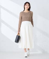 K2KED04029 a.v.v(アー・ヴェ・ヴェ) ストレッチレーストップス アイボリー