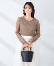 K2KED04029 a.v.v(アー・ヴェ・ヴェ) ストレッチレーストップス アイボリー