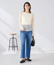 K2KED04029 a.v.v(アー・ヴェ・ヴェ) ストレッチレーストップス アイボリー