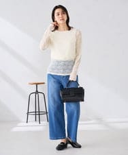 K2KED04029 a.v.v(アー・ヴェ・ヴェ) ストレッチレーストップス アイボリー