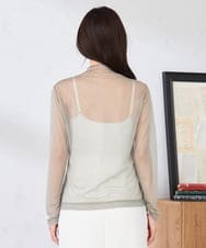 K2KED07029 a.v.v(アー・ヴェ・ヴェ) シャイニーシアーハイネックカットソー アイボリー