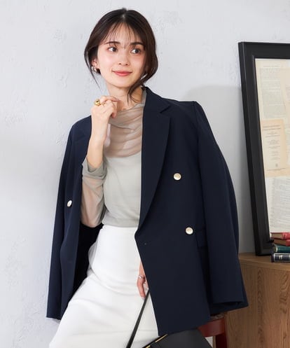 K2KED07029 a.v.v シャイニーシアーハイネックカットソー