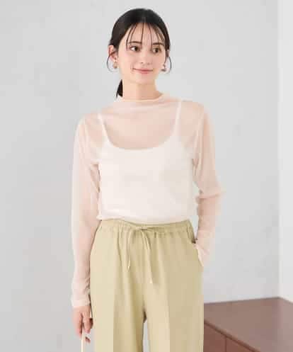 K2KED07029  シャイニーシアーハイネックカットソー