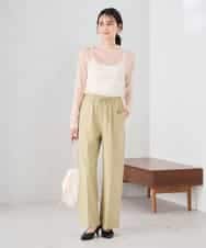 K2KED07029 a.v.v(アー・ヴェ・ヴェ) シャイニーシアーハイネックカットソー アイボリー