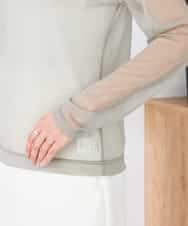 K2KED07029 a.v.v(アー・ヴェ・ヴェ) シャイニーシアーハイネックカットソー アイボリー