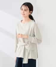 K2KED12044 a.v.v(アー・ヴェ・ヴェ) ウエストリボントップス ライトグレー