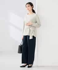 K2KED12044 a.v.v(アー・ヴェ・ヴェ) ウエストリボントップス ライトグレー