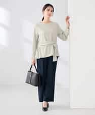 K2KED12044 a.v.v(アー・ヴェ・ヴェ) ウエストリボントップス ライトグレー