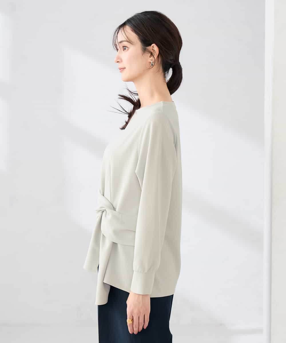 K2KED12044 a.v.v(アー・ヴェ・ヴェ) ウエストリボントップス ライトグレー