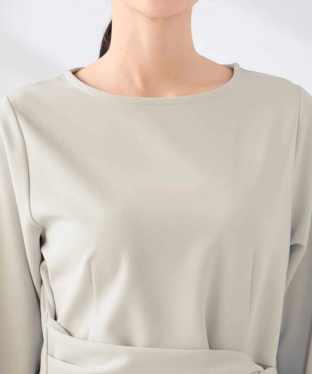 K2KED12044 a.v.v(アー・ヴェ・ヴェ) ウエストリボントップス ライトグレー