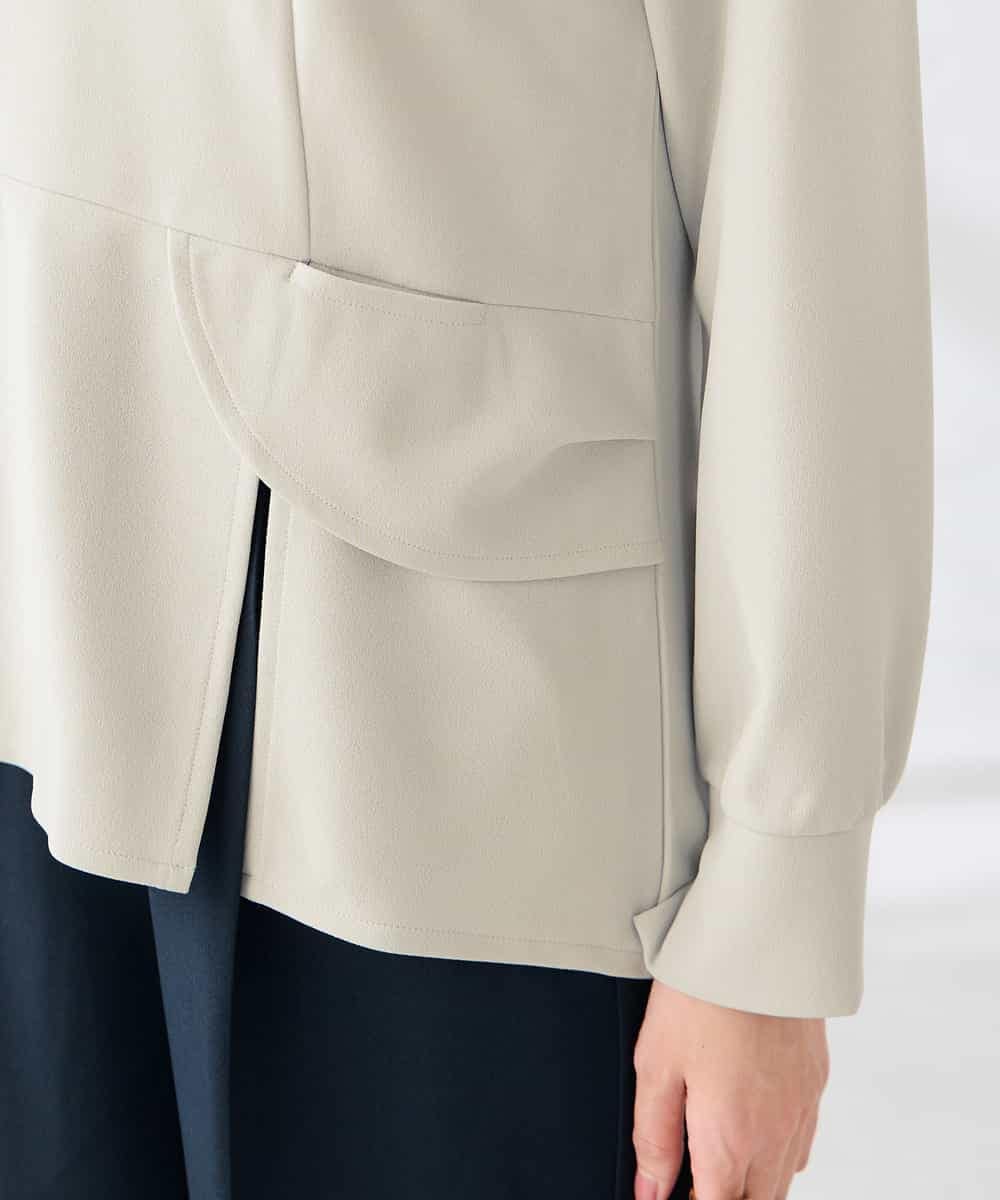 K2KED12044 a.v.v(アー・ヴェ・ヴェ) ウエストリボントップス ライトグレー