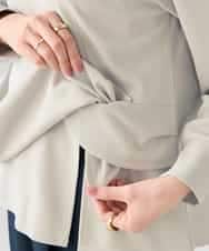 K2KED12044 a.v.v(アー・ヴェ・ヴェ) ウエストリボントップス ライトグレー