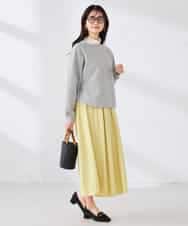 K2KED14044 a.v.v(アー・ヴェ・ヴェ) ラメ裏毛ドルマンスウェット グレージュ