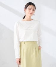 K2KED15034 a.v.v(アー・ヴェ・ヴェ) 【コットン100%】ロゴアソートロンT ダークグレー（箔プリント）