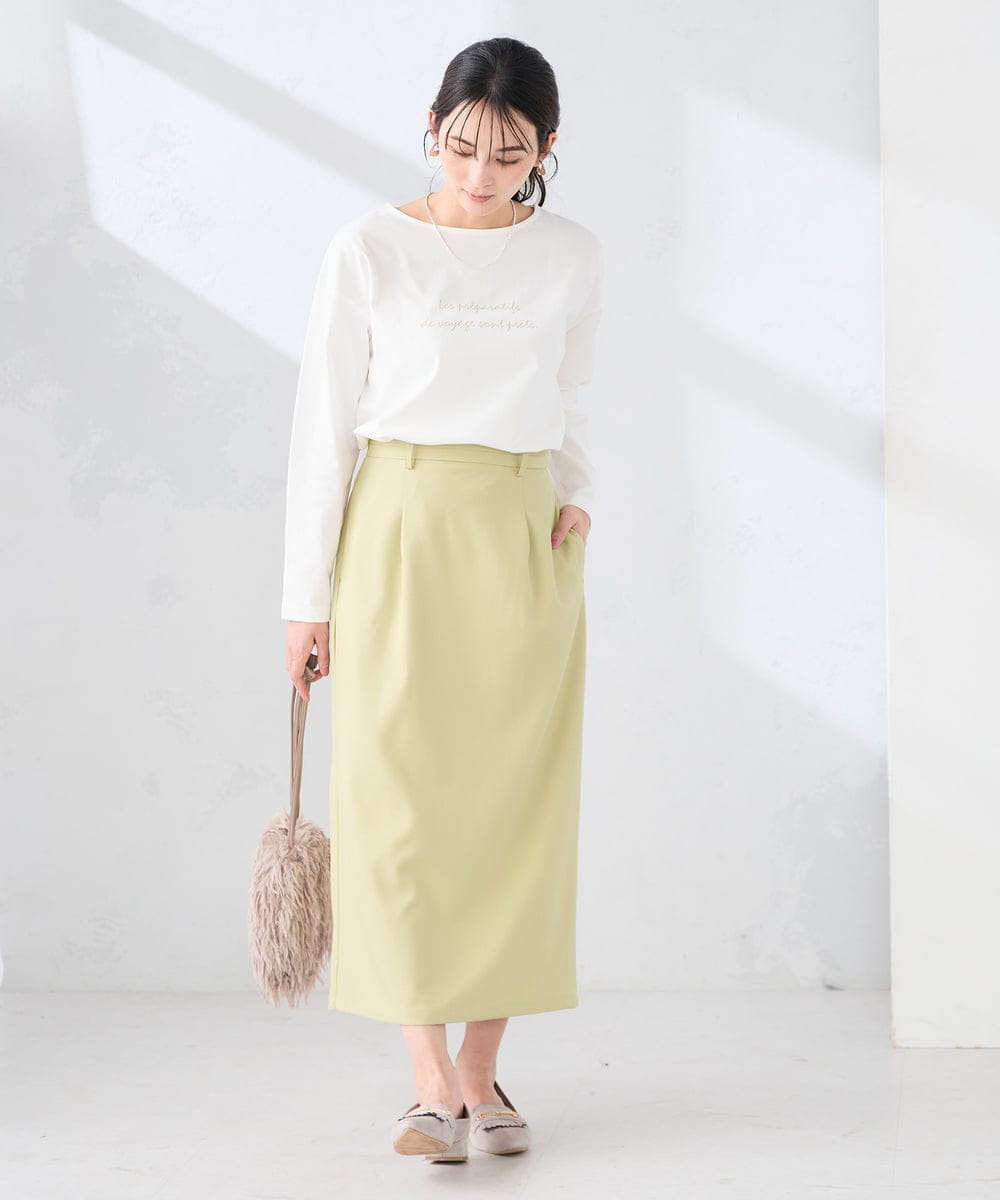 K2KED15034 a.v.v(アー・ヴェ・ヴェ) 【コットン100%】ロゴアソートロンT ダークグレー（箔プリント）