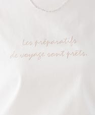 K2KED15034 a.v.v(アー・ヴェ・ヴェ) 【コットン100%】ロゴアソートロンT ダークグレー（箔プリント）