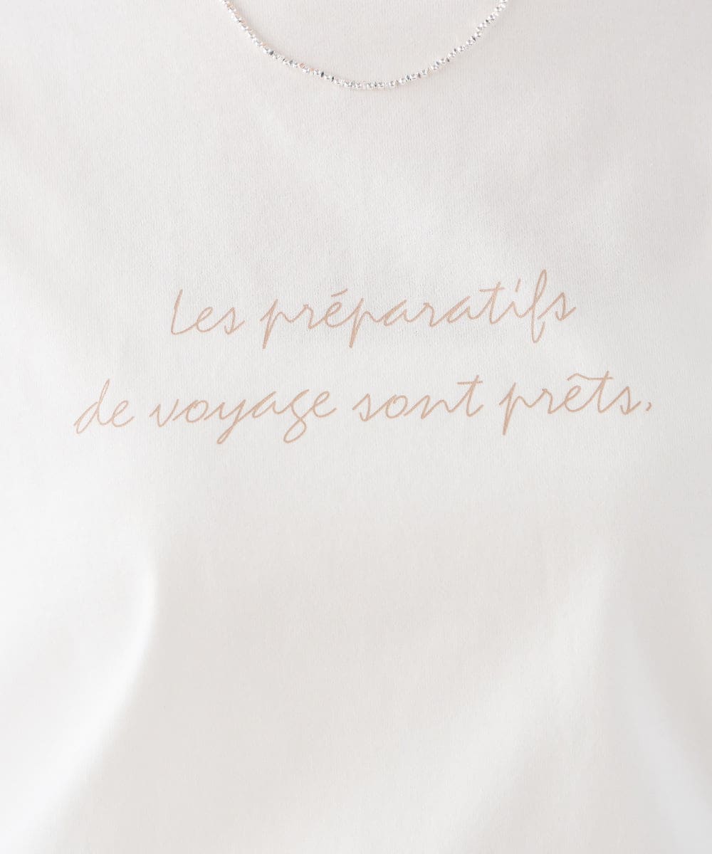 K2KED15034 a.v.v(アー・ヴェ・ヴェ) 【コットン100%】ロゴアソートロンT ダークグレー（箔プリント）