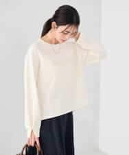 K2KED19039 a.v.v(アー・ヴェ・ヴェ) フロッキープリントプルオーバー ライトイエロー