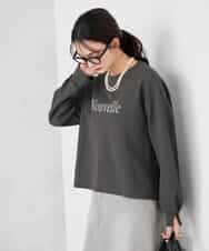 K2KED19039 a.v.v(アー・ヴェ・ヴェ) フロッキープリントプルオーバー ライトイエロー