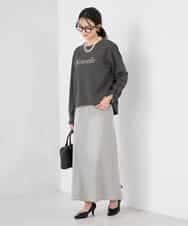 K2KED19039 a.v.v(アー・ヴェ・ヴェ) フロッキープリントプルオーバー ライトイエロー