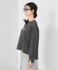 K2KED19039 a.v.v(アー・ヴェ・ヴェ) フロッキープリントプルオーバー ライトイエロー