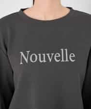 K2KED19039 a.v.v(アー・ヴェ・ヴェ) フロッキープリントプルオーバー ライトイエロー