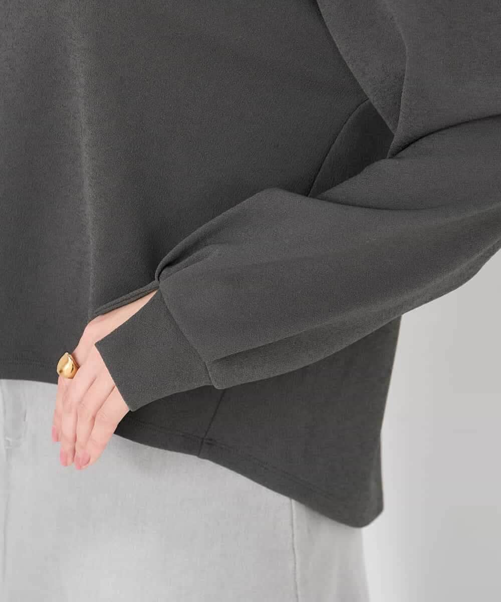 K2KED19039 a.v.v(アー・ヴェ・ヴェ) フロッキープリントプルオーバー ライトイエロー