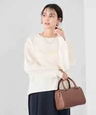 K2KED19039 a.v.v(アー・ヴェ・ヴェ) フロッキープリントプルオーバー アイボリー