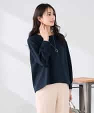 K2KED35044 a.v.v(アー・ヴェ・ヴェ) ZIP付きダンボールプルオーバー サックス