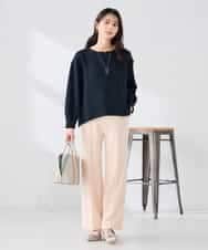 K2KED35044 a.v.v(アー・ヴェ・ヴェ) ZIP付きダンボールプルオーバー サックス