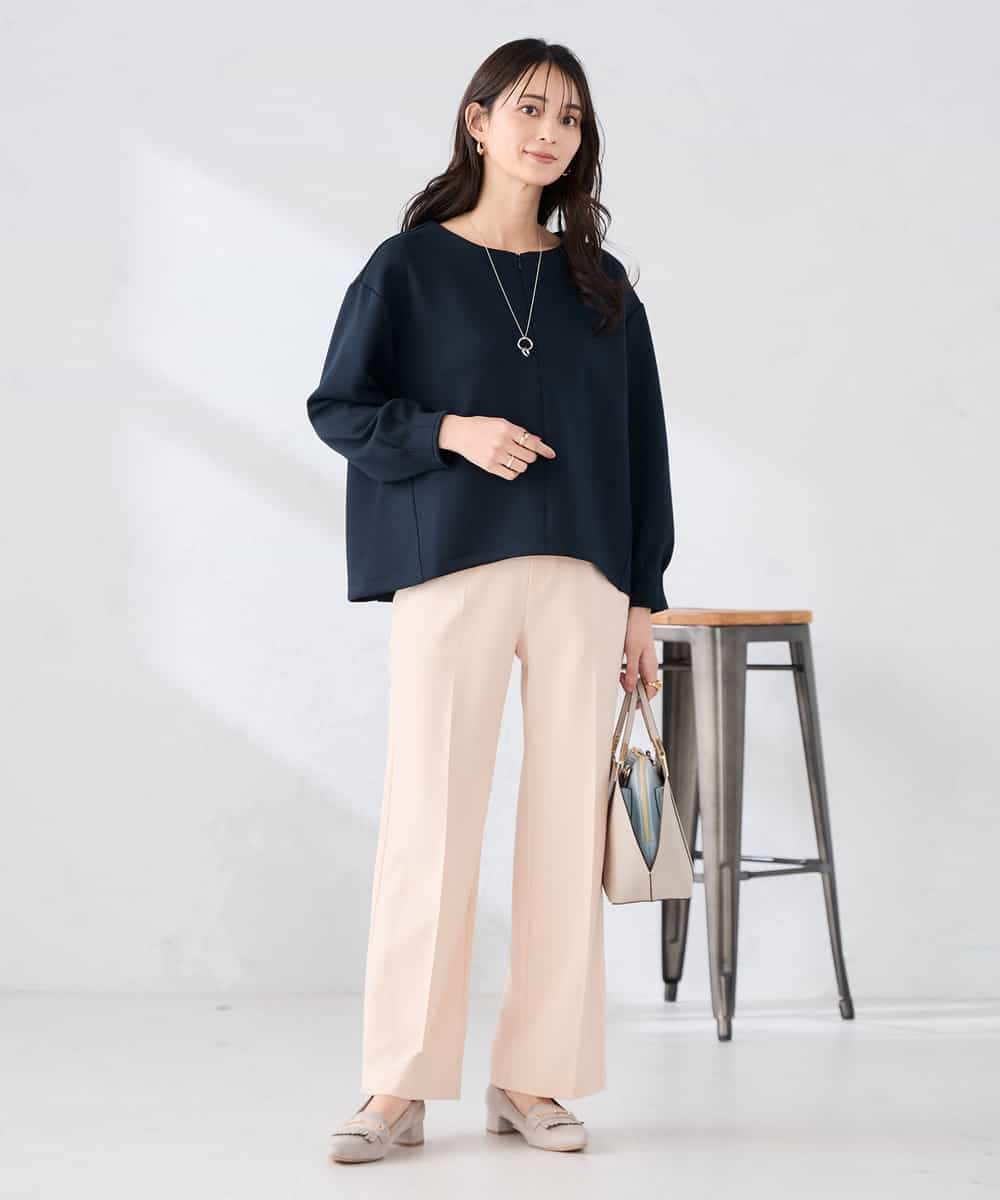 K2KED35044 a.v.v(アー・ヴェ・ヴェ) ZIP付きダンボールプルオーバー サックス