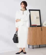 K2KED35044 a.v.v(アー・ヴェ・ヴェ) ZIP付きダンボールプルオーバー サックス