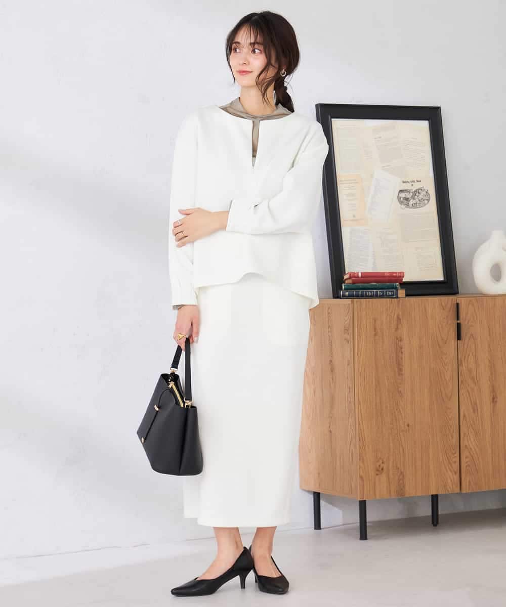 K2KED35044 a.v.v(アー・ヴェ・ヴェ) ZIP付きダンボールプルオーバー サックス