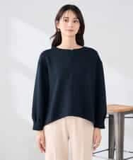 K2KED35044 a.v.v(アー・ヴェ・ヴェ) ZIP付きダンボールプルオーバー サックス