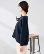 K2KED35044 a.v.v(アー・ヴェ・ヴェ) ZIP付きダンボールプルオーバー サックス