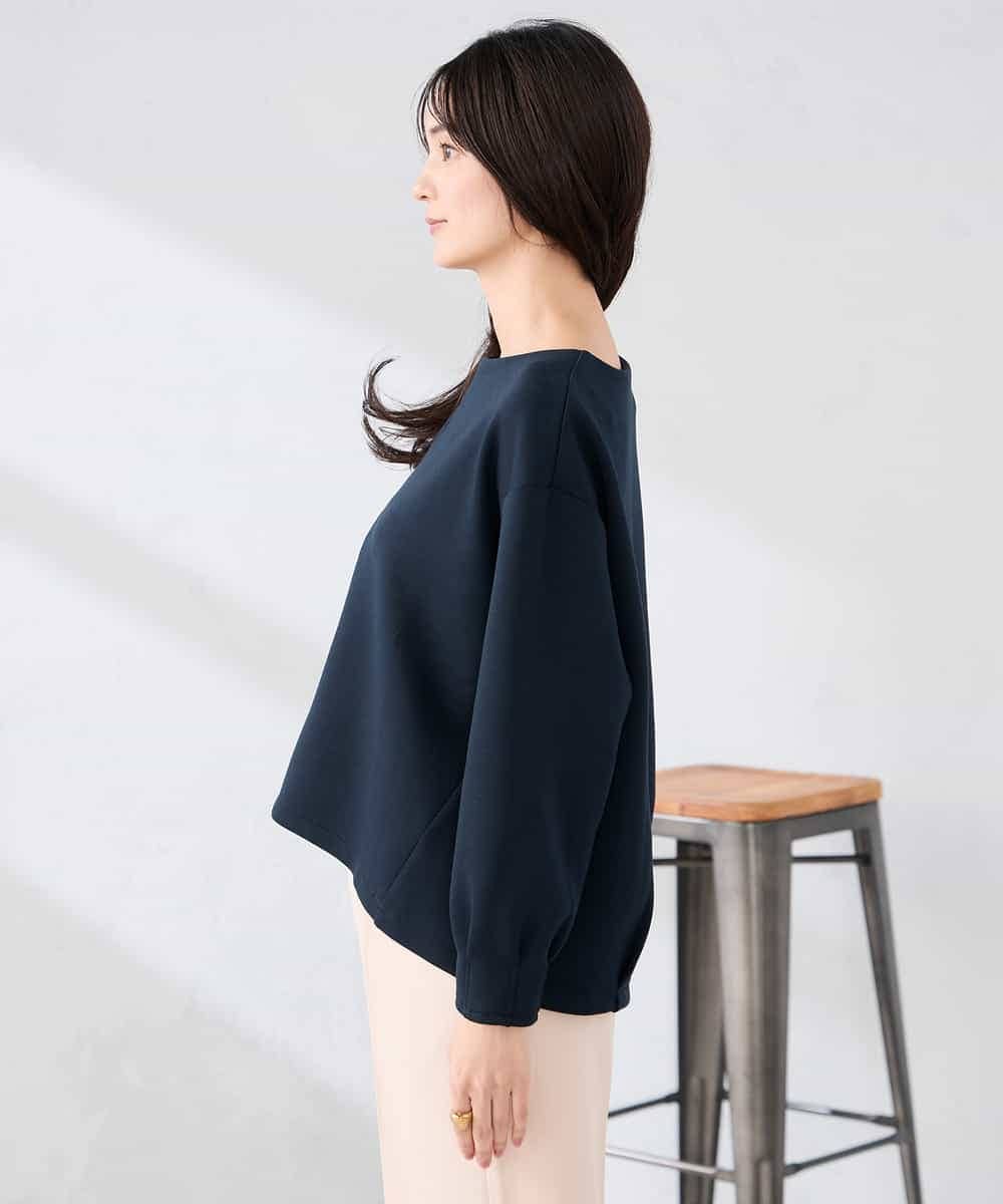 K2KED35044 a.v.v(アー・ヴェ・ヴェ) ZIP付きダンボールプルオーバー サックス