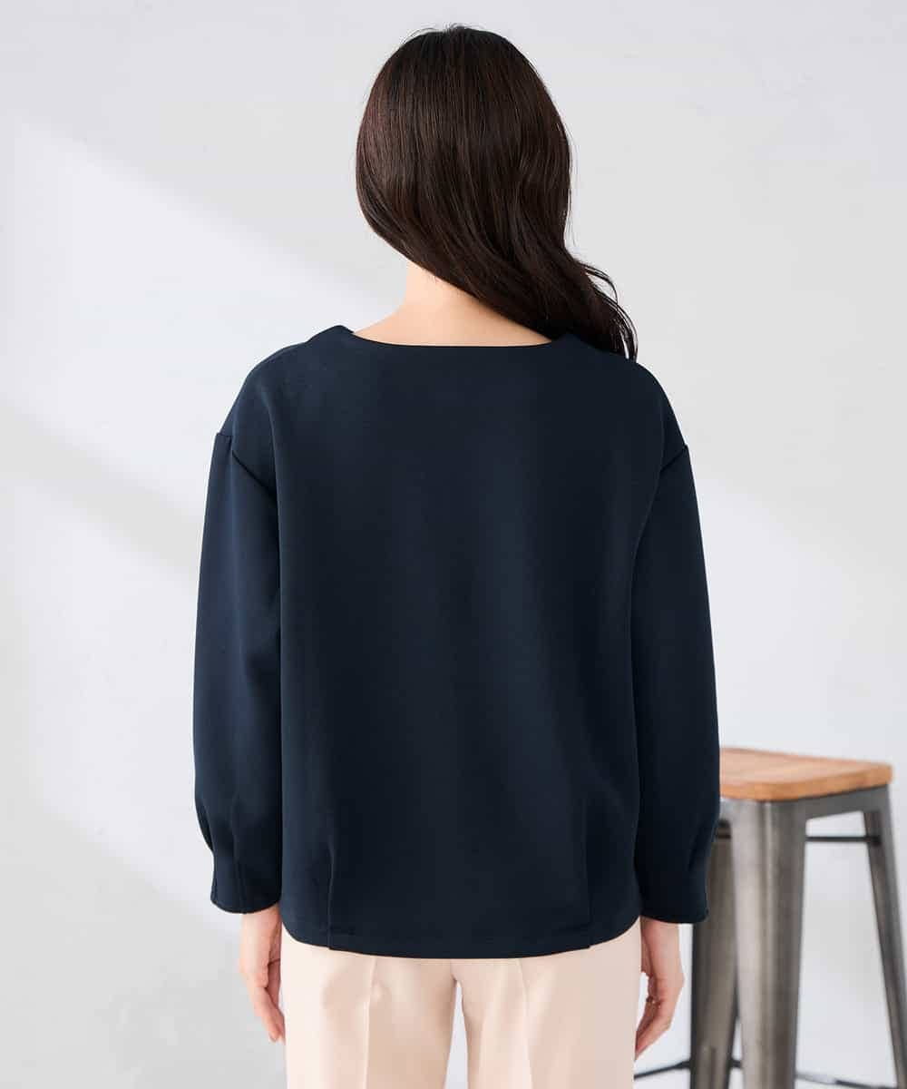 K2KED35044 a.v.v(アー・ヴェ・ヴェ) ZIP付きダンボールプルオーバー サックス