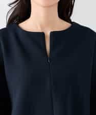 K2KED35044 a.v.v(アー・ヴェ・ヴェ) ZIP付きダンボールプルオーバー サックス