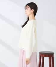 K2KFD03049 a.v.v(アー・ヴェ・ヴェ) コード刺繍チュールドッキングトップス アイボリー