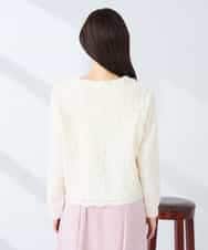 K2KFD03049 a.v.v(アー・ヴェ・ヴェ) コード刺繍チュールドッキングトップス アイボリー