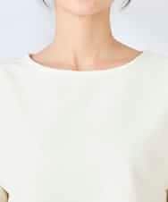 K2KFD13039 a.v.v(アー・ヴェ・ヴェ) キラキラリップル七分袖カットソー ライトイエロー