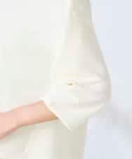 K2KFD13039 a.v.v(アー・ヴェ・ヴェ) キラキラリップル七分袖カットソー ライトイエロー