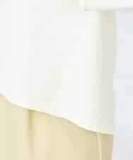 K2KFD13039 a.v.v(アー・ヴェ・ヴェ) キラキラリップル七分袖カットソー ライトイエロー