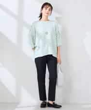 K2KFD22039 a.v.v(アー・ヴェ・ヴェ) リップルバンザイスリーブカットソー グリーン