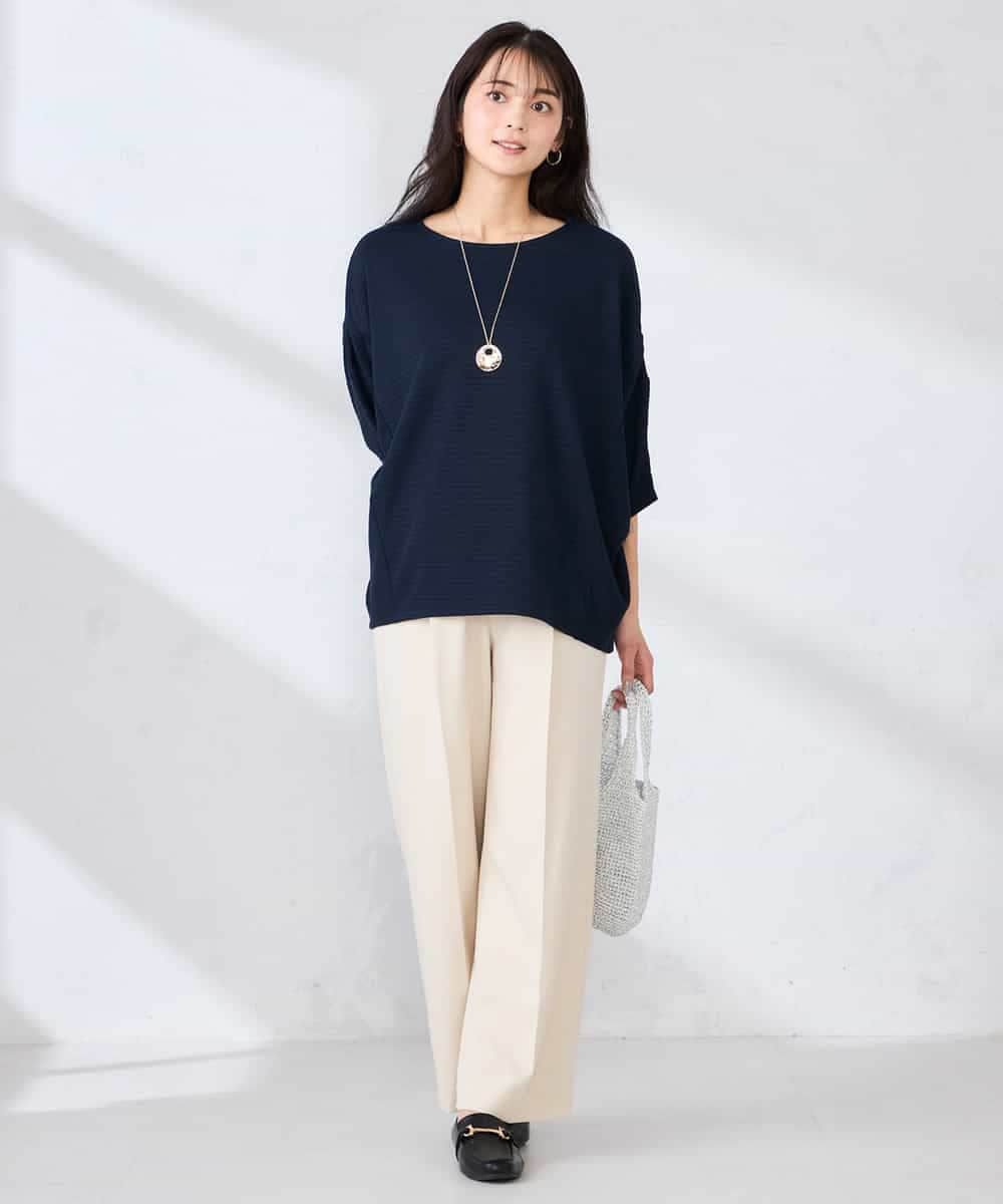 K2KFD22039 a.v.v(アー・ヴェ・ヴェ) リップルバンザイスリーブカットソー グリーン