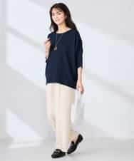 K2KFD22039 a.v.v(アー・ヴェ・ヴェ) リップルバンザイスリーブカットソー グリーン